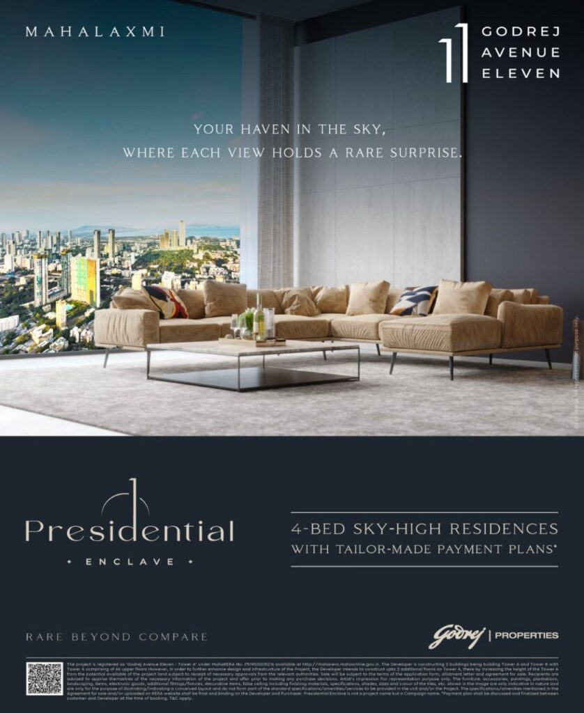 3 and 4 BHK Residential Property Godrej 11, Mahalaxmi - Mumbai 2 Residential Property Godrej 11